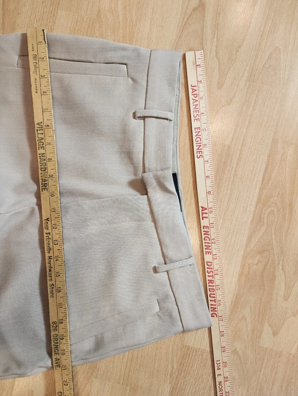 Represent Pants Wool Blend Tailored Beige Sesame Ankle Zip Men's Size Large